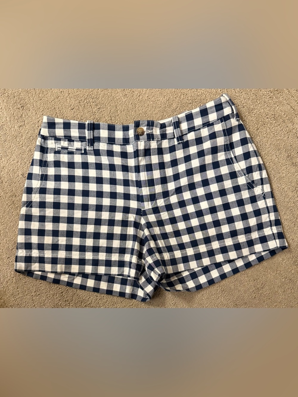 Ralph Lauren Navy Plaid Shorts SZ 2